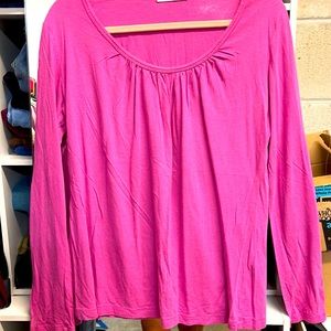 REBECCA BEESON LONGSLEEVE TEE SHIRT TOP BLOUSE SIZE XL PINK